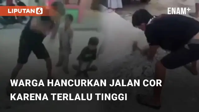 Beredar video viral terkait aksi seorang warga yang hancurkan jalan cor. Aksi tersebut berada di Yamaker, Nunukan, Kalimantan Utara
