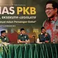 Suasana Mukernas PKB di JCC, Jakarta, Jumat (5/2/2016). Mukernas PKB mengambil tema "Holopis Kuntul Baris, Menangkan Rakyat Dalam Persaingan Global". (Liputan6.com/Johan Tallo)