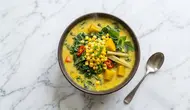 Resep Sayur Ganemo Khas Manado dengan Daun Melinjo dan Jagung/AI Generated