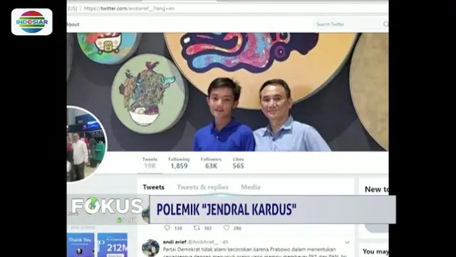 Partai Gerindra bantah cuitan Wakil Sekjen Partai Demokrat Andi Arief  tentang adanya politik mahar yang membawa nama Sandiaga Uno sebagai cawapres Prabowo Subianto.