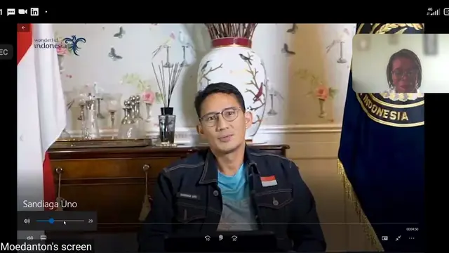 Menteri Pariwisata dan Ekonomi Kreatif  Sandiaga Uno