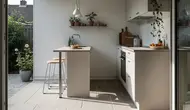 7 Inspirasi Dapur Terbuka yang Cepat Kering Setelah Hujan, Cocok untuk Rumah Kecil dan Minimalis