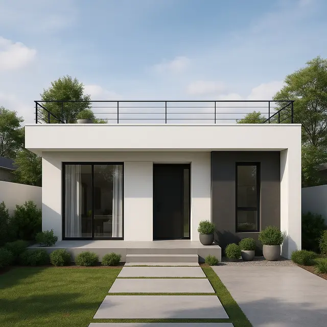 Model Rumah 1 Lantai Atap Dak Cor yang Lagi Tren di 2025