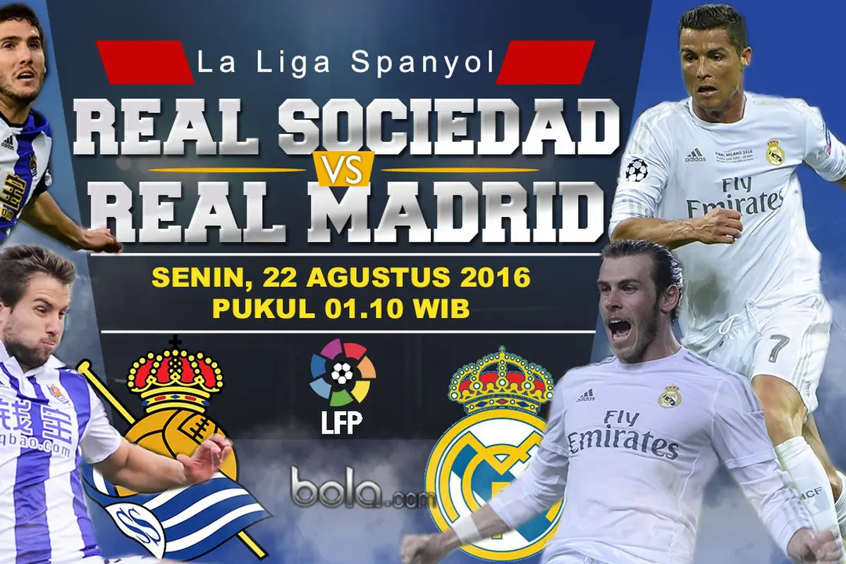 Real Sociedad vs Real Madrid (Bola.com/Rudi Riana)