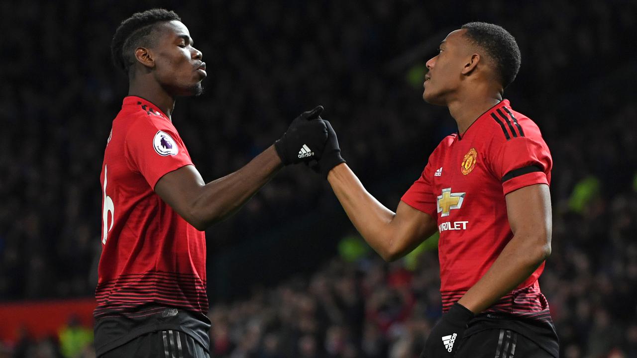 Paul Pogba dan Anthony Martial
