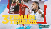 Liga 1 - Ilustrasi 3 Pemain Terbaik BRI Liga 1 2022/2023 (Bola.com/Adreanus Titus)
