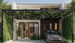 Carport Kanopi Rambat (The Pergola Garden)/Inspirasi Carport Semi Outdoor Dengan Tanaman (Sumber: gemini.com)