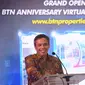 Wakil Direktur Utama BTN Nixon LP Napitupulu memberi sambutan pada pembukaan BTN Anniversary Virtual Property Expo di Jakarta (22/2/2022). Pameran yang digelar mulai tanggal 22 Februari - 31 Maret 2022 ini  menawarkan  suku bunga promo bagi masyarakat yang ingin membeli rumah. (Liputan6.com/HO/BTN)