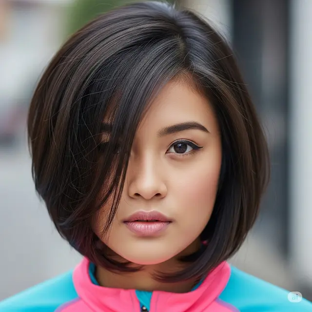 Inspirasi Rambut Pendek Anti Ribet untuk Wajah Bulat. Foto: Gemini