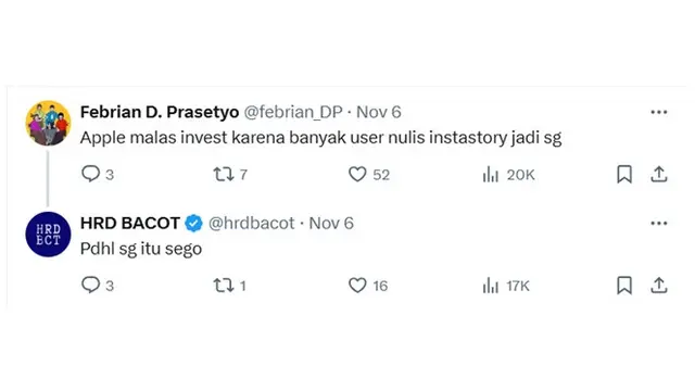 6 Cuitan Netizen Soal Alasan Apple Malas Investasi di Indonesia Ini Kocak Banget