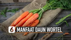 Daun pada wortel juga dapat dikonsumsi dan kaya manfaat.
