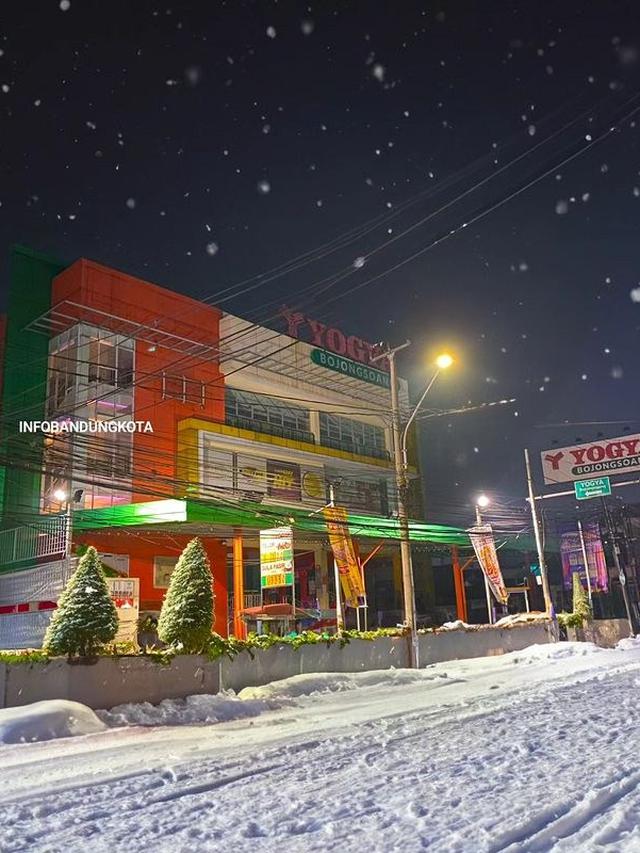 Suhu Capai 15 Derajat Celcius, Ini 6 Potret Editan Foto Bandung Jika Bersalju