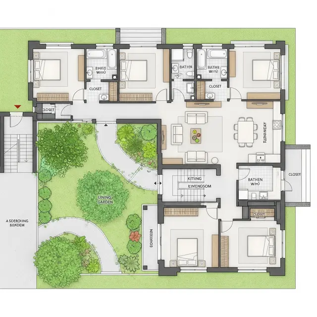 Layout Berporos Taman Dalam