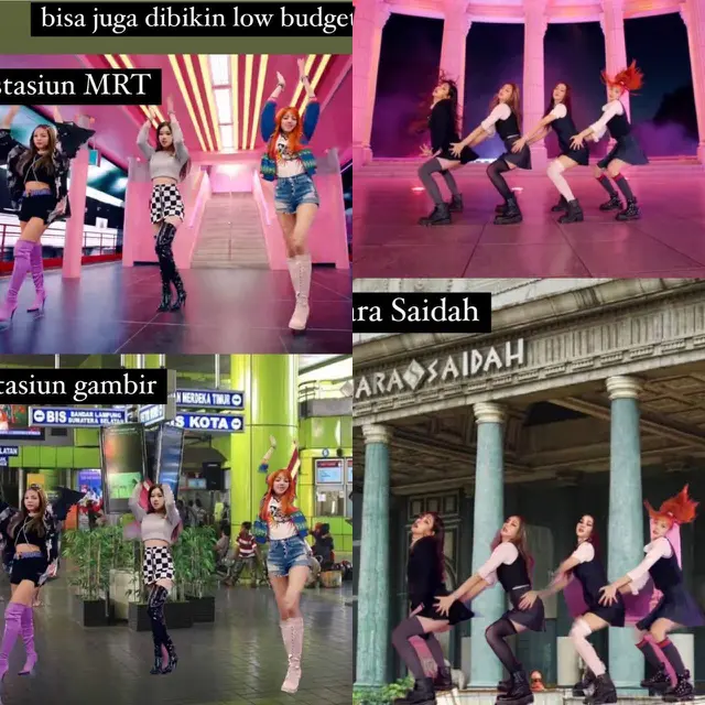 Fans edit cuplikan videoklip Blackpink. (Twitter/biasalahanakmud)