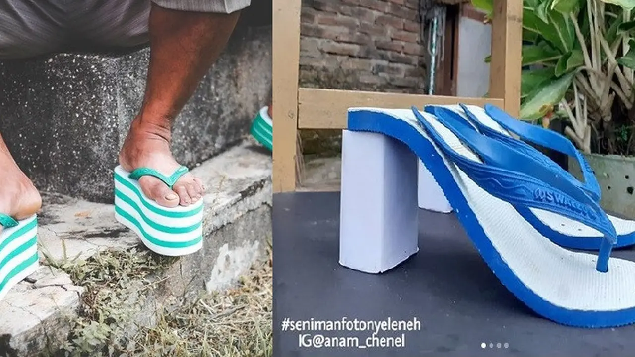 modifikasi sandal jepit