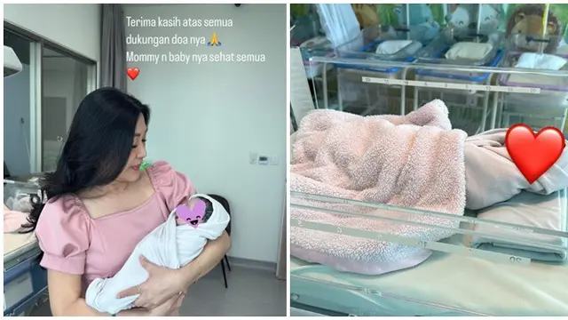6 Potret Detik-detik Larissa Chou Lahirkan Anak Kedua, Ditemani Suami dan Ibunda