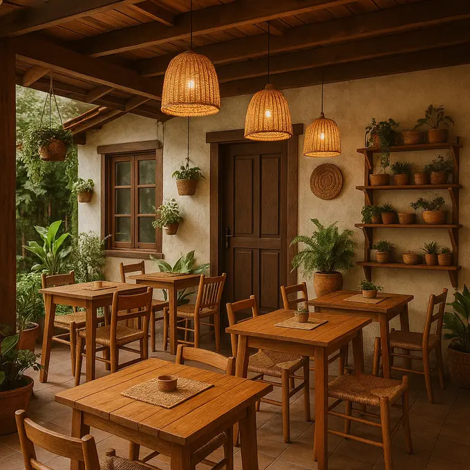 Desain Warung Makan di Teras Rumah