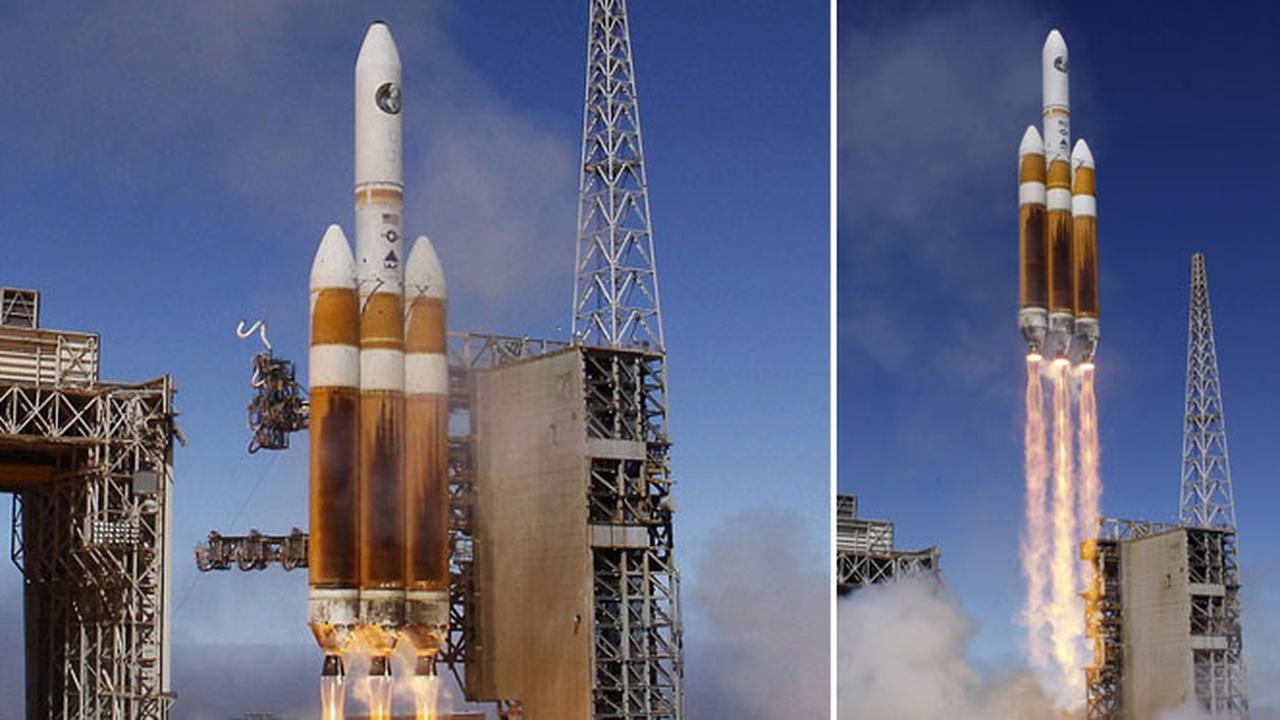 Roket Terbesar Dunia Milik AS `Gendong` Satelit Mata-mata Canggih