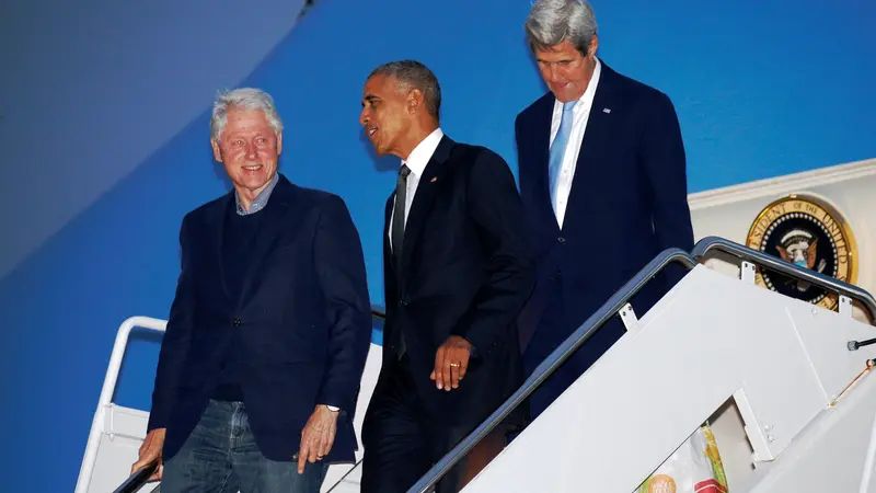 Obama melayat Simon Peres bersama mantan Presiden Bill Clinton dan Menlu John Kerry