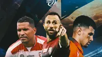 Liga 1 - Beto Goncalves, Ilija Spasojevic, Stefano Lilipaly (Bola.com/Erisa/Decika Fatmawaty)