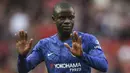 N’golo Kante - Pemain terbaik The Blues pada Final Liga Champion 29 Mei kemarin, ternyata pernah menngantongi gelar Piala Dunia 2018 bersama Timnas Prancis, lalu gelar juara Liga Inggris musim 2015/2016 bersama Leicester City, serta piala Liga Champions musim ini. (Foto: AFP/Oli Scarff)