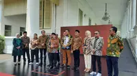 Ketua Umum Partai Kebangkitan Bangsa (PKB) Muhaimin Iskandar menemui Presiden Joko Widodo atau Jokowi di Istana Merdeka Jakarta, Senin (31/10/2022), untuk menyampaikan sejumlah rekomendasi. (Dok. Liputan6.com/Lizsa Egeham)
