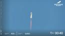 Roket New Shepard Blue Origin lepas landas dari landasan peluncuran pelabuhan antariksa dekat Van Horn, Texas, Amerika Serikat, Selasa (20/7/2021). Blue Origin milik Jeff Bezos kini bersaing dengan Virgin Galactic milik Richard Branson serta SpaceX milik Elon Musk. (Blue Origin via AP)