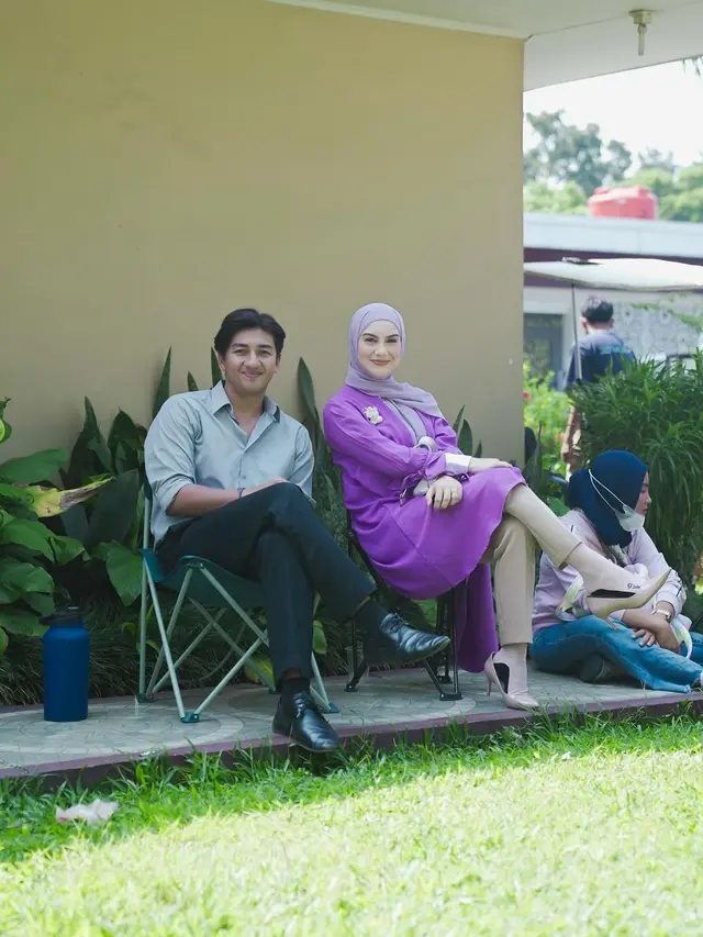 Irish Bella syuting sinetron (Instagram/_irishbella_)