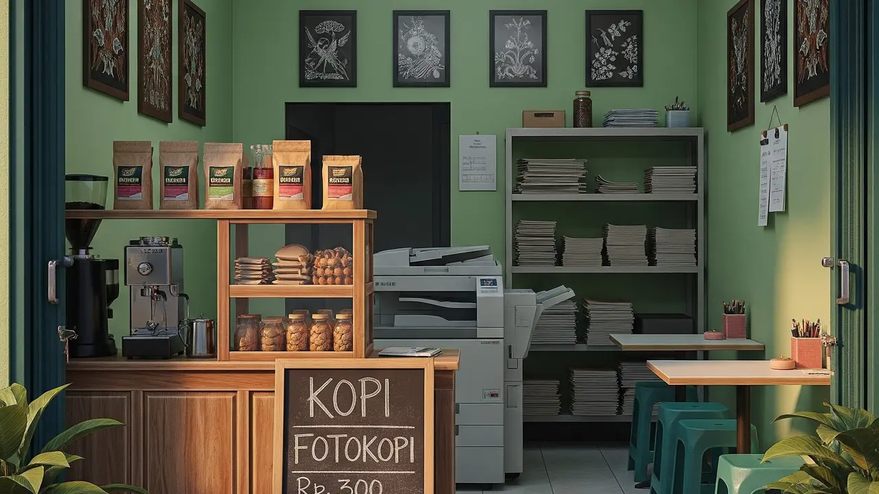 9 Model Warung Kecil dengan Kombinasi 2 Usaha, Inspirasi Jualan Serba Praktis