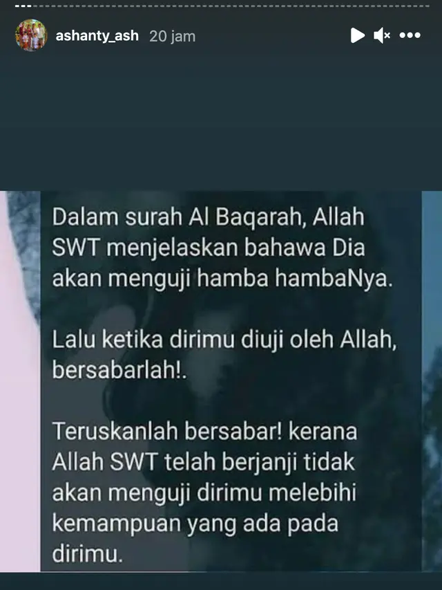 Unggahan Ashanty. (Foto: Instagram @ashanty_ash)