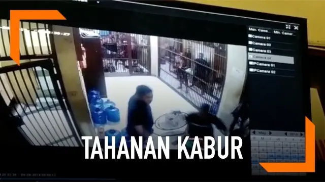 VIDEO: Pukuli Petugas, Tahanan di Aceh Kabur dari Penjara