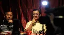 Dalam diskusi tersebut, Priyo Budi Santoso optimis dapat mementahkan skenario pemenangan Aburizal Bakrie secara aklamasi dalam proses pemilihan Ketum Partai Golkar, Jakarta, Minggu (16/11/2014). (Liputan6.com/Faizal Fanani)