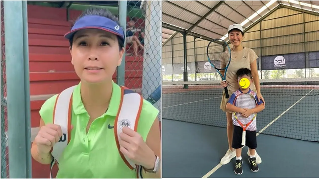 6 Potret Veronica Tan Tekuni Hobi Olahraga Tenis, Jadi Resep Awet Muda