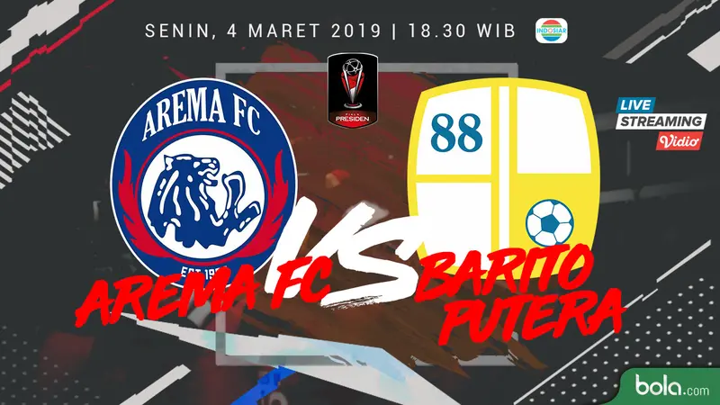 Arema FC vs Barito Putera