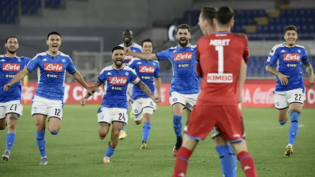 FOTO: Tekuk Juventus, Napoli Juara Coppa Italia 2019-2020