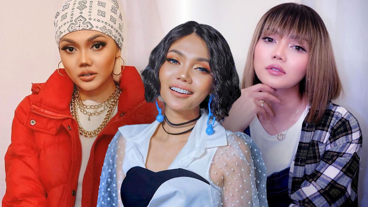 Potret Rina Nose yang lihai tiru berbagai gaya artis, mulai dari Agnez Mo hingga Lisa Blackpink.