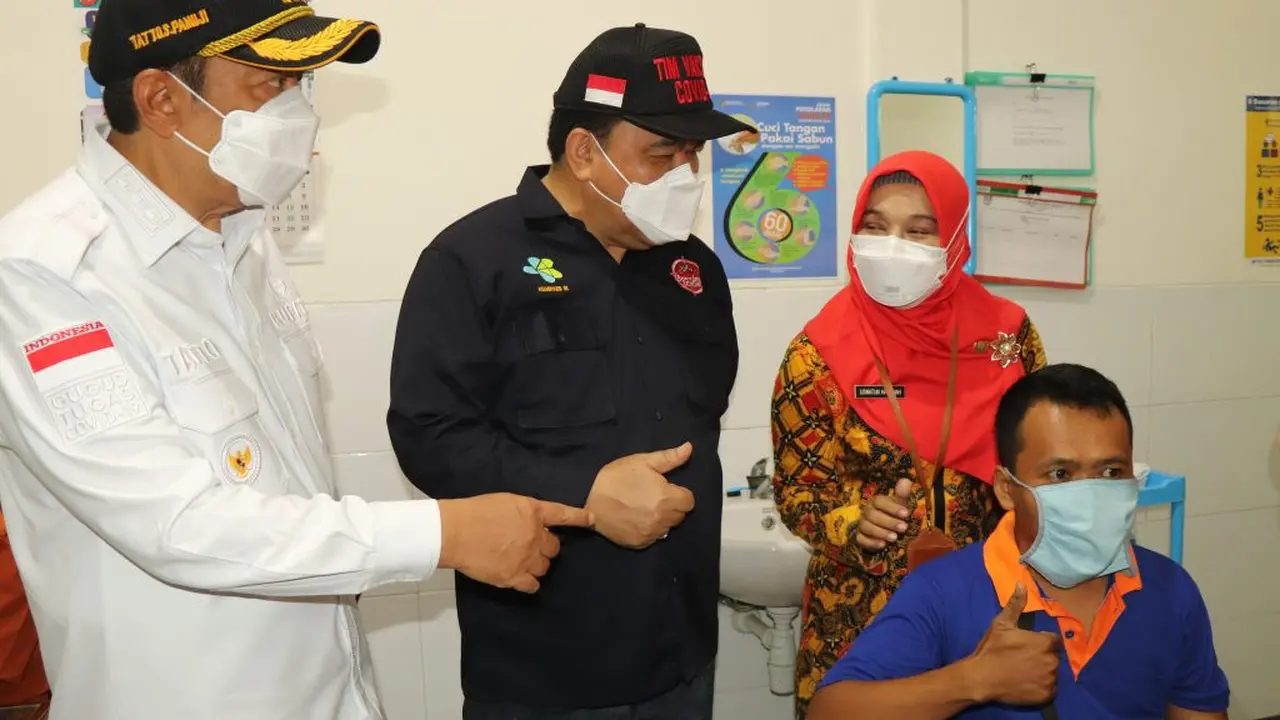 Kabupaten Cilacap menjadi daerah dengan transaksi vaksin tertinggi menurut data Dirjen Pencegahan dan Pengendalian Penyakit Kementerian Kesehatan (P2P Kemenkes) Republik Indonesia. (Liputan6.com/Pemkab Cilacap)