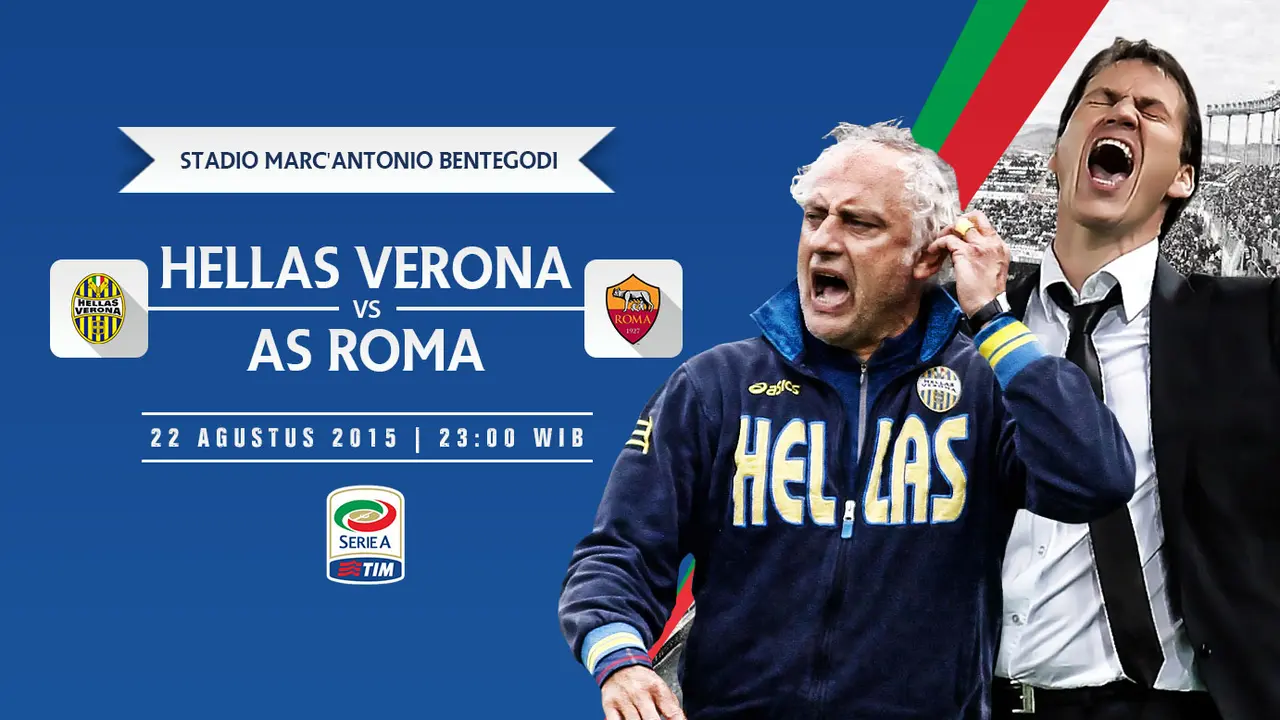 Prediksi Hellas Verona vs AS Roma (Liputan6.com/Yoshiro)
