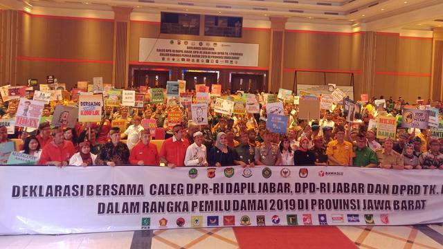 Silaturahmi Caleg Di Jabar Demi Komitmen Pemilu Damai Jelang