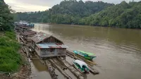 Sungai Mahakam di Kalimantan. (Maul/Liputan6.com)