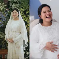 Erina Gudono dan Kahiyang Ayu saat hamil. [Instagram]