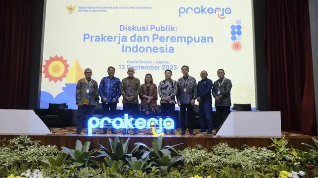 Seminar “Diskusi Publik: Prakerja dan Perempuan Indonesia” di Kantor Kementerian Koordinator Bidang Perekonomian.