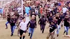 Kronologi Turnamen Danlanud Cup Purbalingga Ricuh, Wasit Dikeroyok Massa