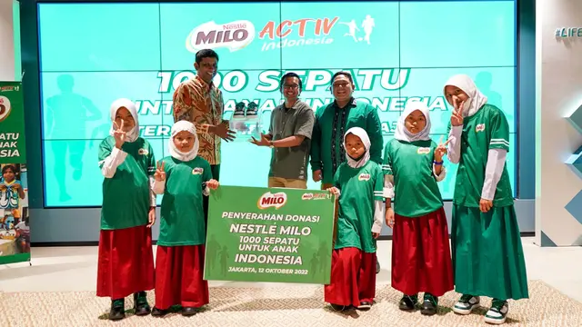 Nestlé MILO Donasikan 1.000 Sepatu untuk Anak Indonesia