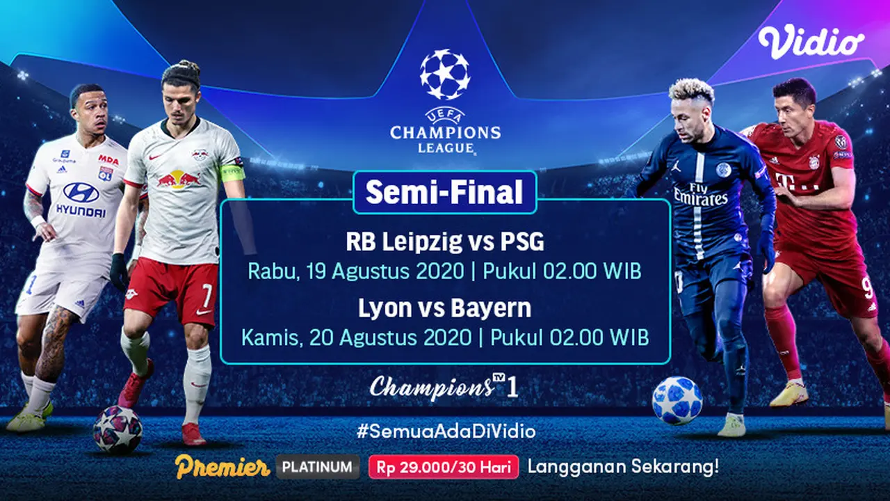 Jadwal Semifinal Liga Champions