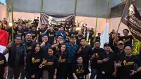 Komunitas Vape Banten dukung Prabowo-Gibran. (Minggu, 26 November 2023. (Yandhi Deslatama/Liputan6.com).