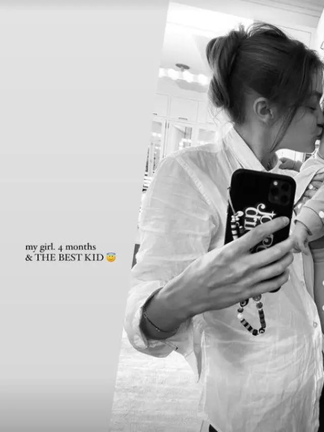 Gigi Hadid dan bayinya (tangkapan layar Instagram/ gigihadid)