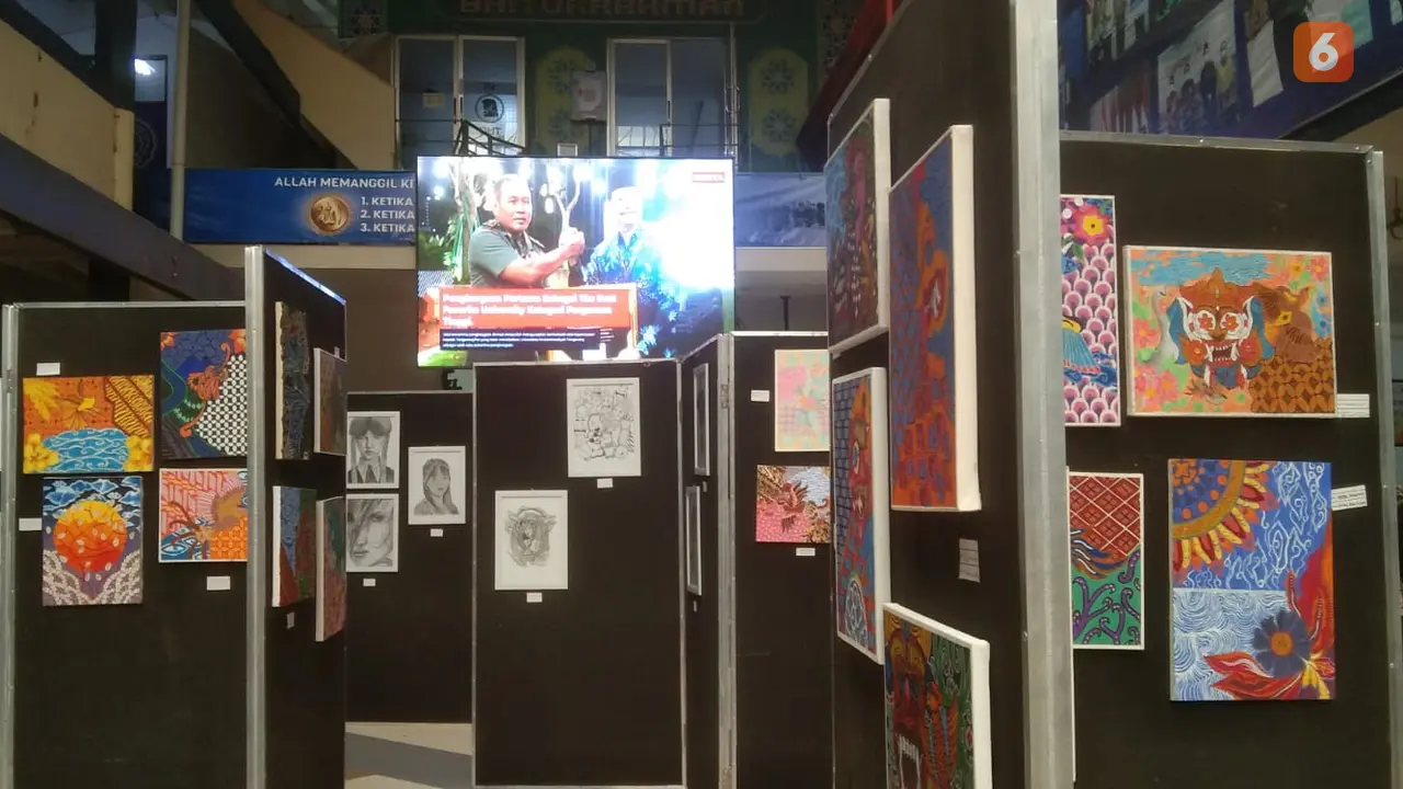 Potret Seni Lukis Hasil Karya Mahasiswa Komunikasi Design Visual