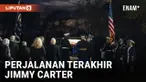 PERJALANAN TERAKHIR PETI JENAZAH MANTAN PRESIDEN JIMMY CARTER MENUJU KAMPUNG HALAMANNYA DI PLAINS, GEORGIA