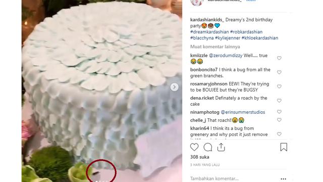 Kue Ultah Dream Kardashian (Instagram/ kardashiankids_)